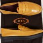 TOD'S SHOES $545 BEIGE LOGO VAMP CALFSKIN PEBBLE SOLE WINTER LOAFER 11 44e NEW