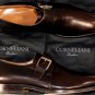 CORNELIANI SHOES $745 DARK BROWN BUCKLED MONK HANDMADE DRESS SHOES 10.5 43.5 NEW