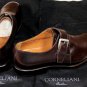 CORNELIANI SHOES $745 DARK BROWN BUCKLED MONK HANDMADE DRESS SHOES 10.5 43.5 NEW