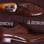 A. TESTONI SHOES $1090 BROWN CALF TOE ORNAMENTED CAPTOE HANDMADE DERBY 9 42 NEW