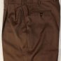 BRIONI PANTS $840 DARK BROWN SUPERFINE WOOL CANNES HANDMADE SLACKS 32 48e NEW