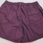 FERRAGAMO SWIMSUIT $355 MERLOT LOGO GANCINI PRINT LOGO ORNAMENT TRUNKS XL 54 NEW