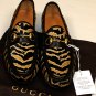 GUCCI SHOES $965 BROWN/BLACK PONY HAIR HORSEBIT ORNAMENTED LOAFER 8.5 41.5 NEW