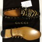 GUCCI SHOES $965 BROWN/BLACK PONY HAIR HORSEBIT ORNAMENTED LOAFER 8.5 41.5 NEW