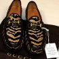 GUCCI SHOES $965 BROWN/BLACK PONY HAIR HORSEBIT ORNAMENTED LOAFER 8.5 41.5 NEW