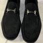 SALVATORE FERRAGAMO SHOES $565 BLACK LOGO GANCINI VAMP LOAFERS 10.5 43.5e NEW