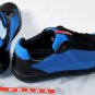 PRADA SPORT SHOES $450 BLACK/BLUE CALFSKIN/MESH SAILING TRAINERS 8.5 41.5e NEW