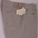 BRUNELLO CUCINELLI JEANS $640 KHAKI LOGO EMBROIDER 5PKT CORDUROY DENIM 38 54 NEW