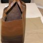 BOTTEGA VENETA EDOARDO BAG $2850 DK BROWN CALFSKIN STRIPED DEGRADE TOTE BAG NEW
