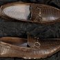 DOLCE & GABBANA SHOES $650 BROWN LOGO COPPER HORSEBIT VAMP DRIVER 9 42e NEW