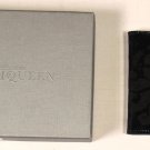ALEXANDER McQUEEN WALLET $345 BLACK PATENT LASER ETCH SKULL GARDEN CC WALLET NEW