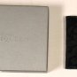 ALEXANDER McQUEEN WALLET $345 BLACK PATENT LASER ETCH SKULL GARDEN CC WALLET NEW