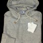 BRUNELLO CUCINELLI $1995 GRAY 100%CASHMERE CREW OPTIONAL HOODIE SWEATER M 50 NEW