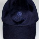 LORO PIANA HAT $420 NAVY CASHMERE LOGO EMBROIDER STORMSYSTEM BALLCAP SM 56 NEW