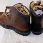 SANTONI SHOES $895 COGNAC GRAINED CALF LUG SOLE PAD ANKLE HIKING BOOT 11 44e NEW