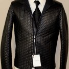 VALENTINO COAT $3825 BLACK QUILTED LAMBSKIN DUALZIP POLY LINED JACKET 38 48 NEW