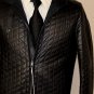 VALENTINO COAT $3825 BLACK QUILTED LAMBSKIN DUALZIP POLY LINED JACKET 38 48 NEW