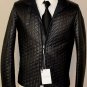 VALENTINO COAT $3825 BLACK QUILTED LAMBSKIN DUALZIP POLY LINED JACKET 38 48 NEW