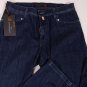 CORNELIANI JEANS $395 LOGO DARK WASH STRAIGHT LEG RELAXED FIT DENIM 44 60e NEW