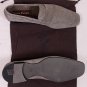 CESARE PACIOTTI SHOES $650 GRAY FLORAL PATTERN CALFSKIN LOGO LOAFER 12 45 NEW
