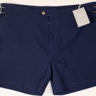 TOM FORD SWIMSUIT $765 NAVY LOGO BUTTONED COUTURE BEACHWEAR TRUNKS LARGE 52 NEW