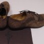 CESARE PACIOTTI SHOES $650 BROWN SUEDE CUT-OUT STUDDED OXFORDS 9.5 42.5e NEW