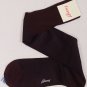 BRIONI SOCKS $75 MAROON/NAVY STRIPED 100%COTTON OVER THE CALF SOCKS ONESIZE NEW