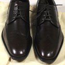SALVATORE FERRAGAMO SHOES $695 BROWN WINGTIP TOE ORNAMENTED DERBY 8.5D 41.5 NEW