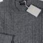 TOM FORD SWEATER $1595 GRAY CABLE KNIT 100%CASHMERE CREWNECK JUMPER Lg 52e NEW