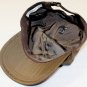 PRADA HAT $295 COPPER BROWN PRADA LOGO EMBROIDERED VISOR TECHNO BALL CAP SM NEW