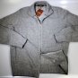 LORO PIANA SWEATER $1,795 ASH GRAY 100%CASHMERE BOMBER CARDIGAN MED 50e NEW
