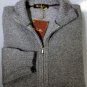 LORO PIANA SWEATER $1,795 ASH GRAY 100%CASHMERE BOMBER CARDIGAN MED 50e NEW