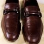 SALVATORE FERRAGAMO SHOES $560 BROWN LOGO GANCINI ORNAMENT LOAFER 8.5E 41.5 NEW