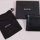 PAUL SMITH WALLET $345 BLACK LOGO NAKED GIRL PINUP CONTRAST STITCH BILLFOLD NEW