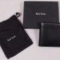 PAUL SMITH WALLET $345 BLACK LOGO NAKED GIRL PINUP CONTRAST STITCH BILLFOLD NEW