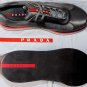PRADA SPORT SHOES $620 GRAY/MESH/RED LOGO STRIPE NEVADA BIKE TRAINER 10 43e NEW