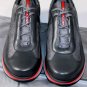 PRADA SPORT SHOES $620 GRAY/MESH/RED LOGO STRIPE NEVADA BIKE TRAINER 10 43e NEW