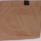 ISAIA PANTS $495 KHAKI BROWN AQUACHINO COTTON/BAMBOO/CASHMERE SLACKS 40 56e NEW