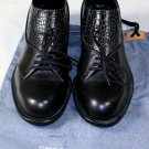 COMME des GARCONS SHOES $770 BLACK FRONT TIED CROC EMBOSSED DERBY 9 42e 26 NEW