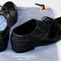 COMME des GARCONS SHOES $770 BLACK FRONT TIED CROC EMBOSSED DERBY 9 42e 26 NEW