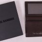 JIL SANDER CARDCASE $195 BROWN LOGO ORNAMENTED CALFSKIN BUSINESS CARDCASE NEW