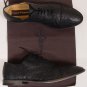 CESARE PACIOTTI SHOES $680 BLACK PATTERNED LEATHER CAPTOE OXFORDS 10 43e NEW