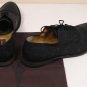 CESARE PACIOTTI SHOES $680 BLACK PATTERNED LEATHER CAPTOE OXFORDS 10 43e NEW