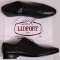 LIDFORT SHOES $850 DARK BROWN GRAINED LEATHER CAPTOE HANDMADE OXFORDS 11 44e NEW