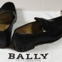BALLY SHOES $565 BLACK BISON SKIN TERMEZ PENNY LOAFERS 8EEE 41e NEW