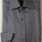 TOM FORD SHIRT $695 SILVER/BLACK HOUNDSTOOTH CHECK FITTED SHIRT 16/33 41e NEW