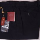 LORO PIANA PANTS $450 NAVY BLUE COTTON/LINEN CHINO SLACKS TROUSER 32/34 48e NEW