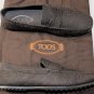 TOD'S SHOES $545 DK BROWN LOGO PENNY VAMP CALF PEBBLE SOLE LOAFER 10.5 43.5e NEW