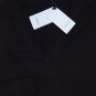 MALO SWEATER $850 BLACK CASH-LIGHT 100%CASHMERE V-NECK JUMPER XXL 56e NEW