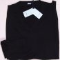 MALO SWEATER $850 BLACK CASH-LIGHT 100%CASHMERE V-NECK JUMPER XXL 56e NEW